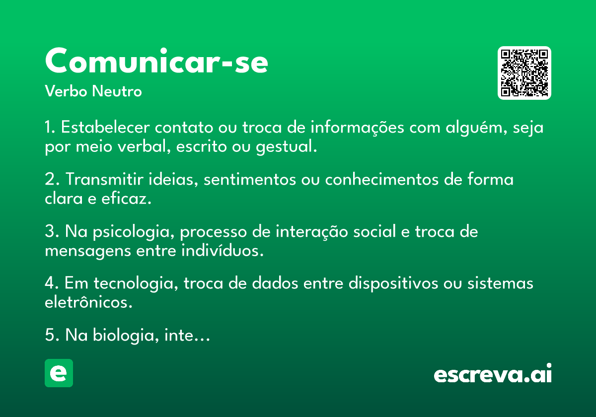 comunicar-se