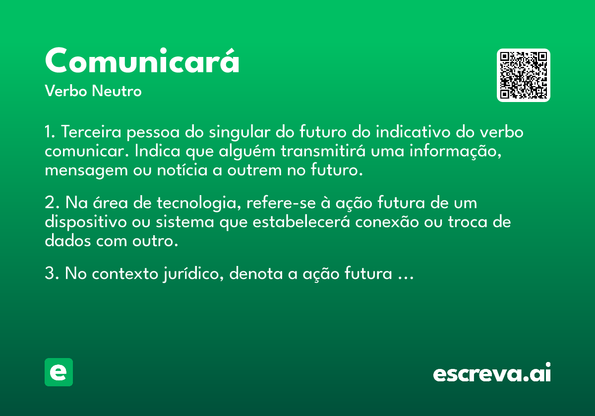 comunicará