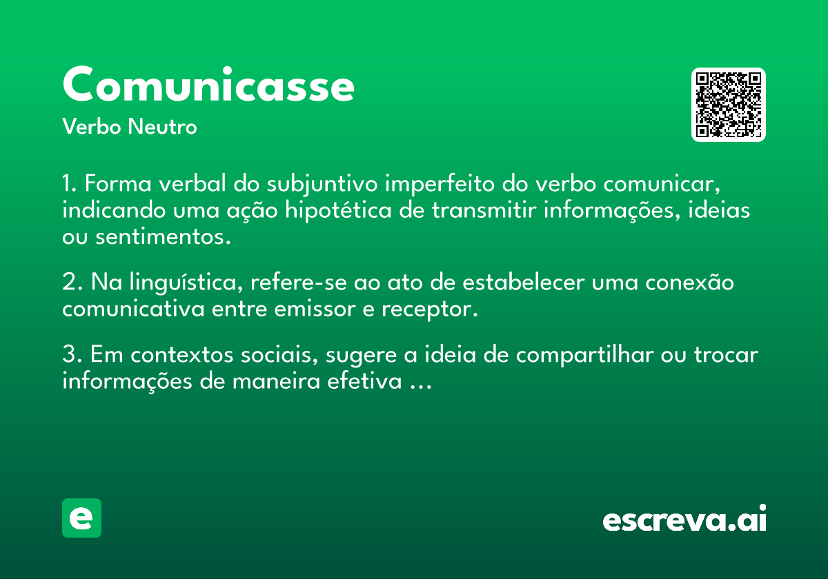 comunicasse