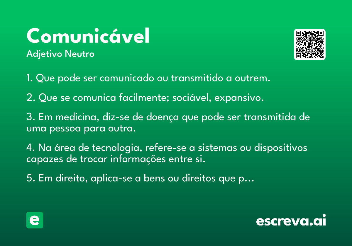 comunicável