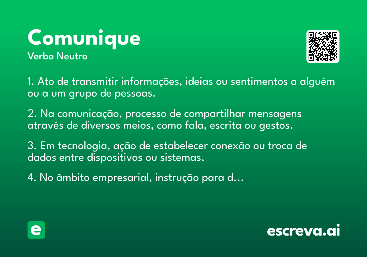 comunique