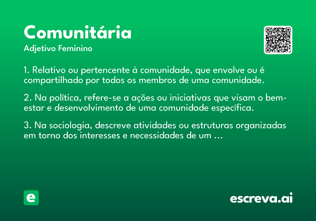 comunitária