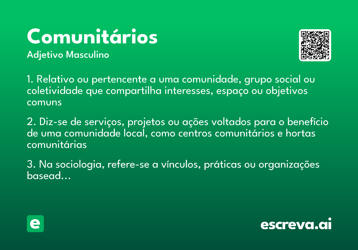 comunitários