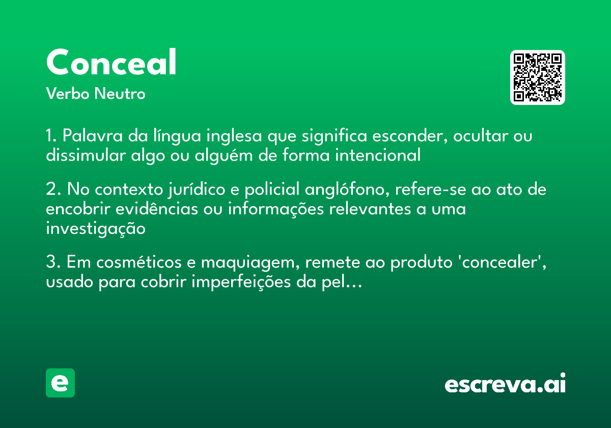 conceal