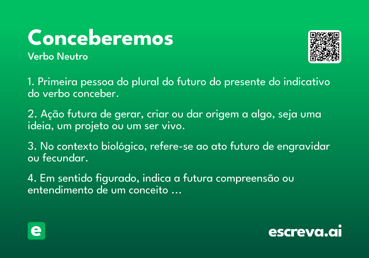 conceberemos