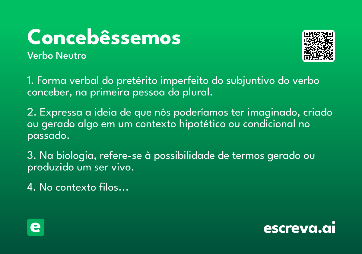 concebêssemos