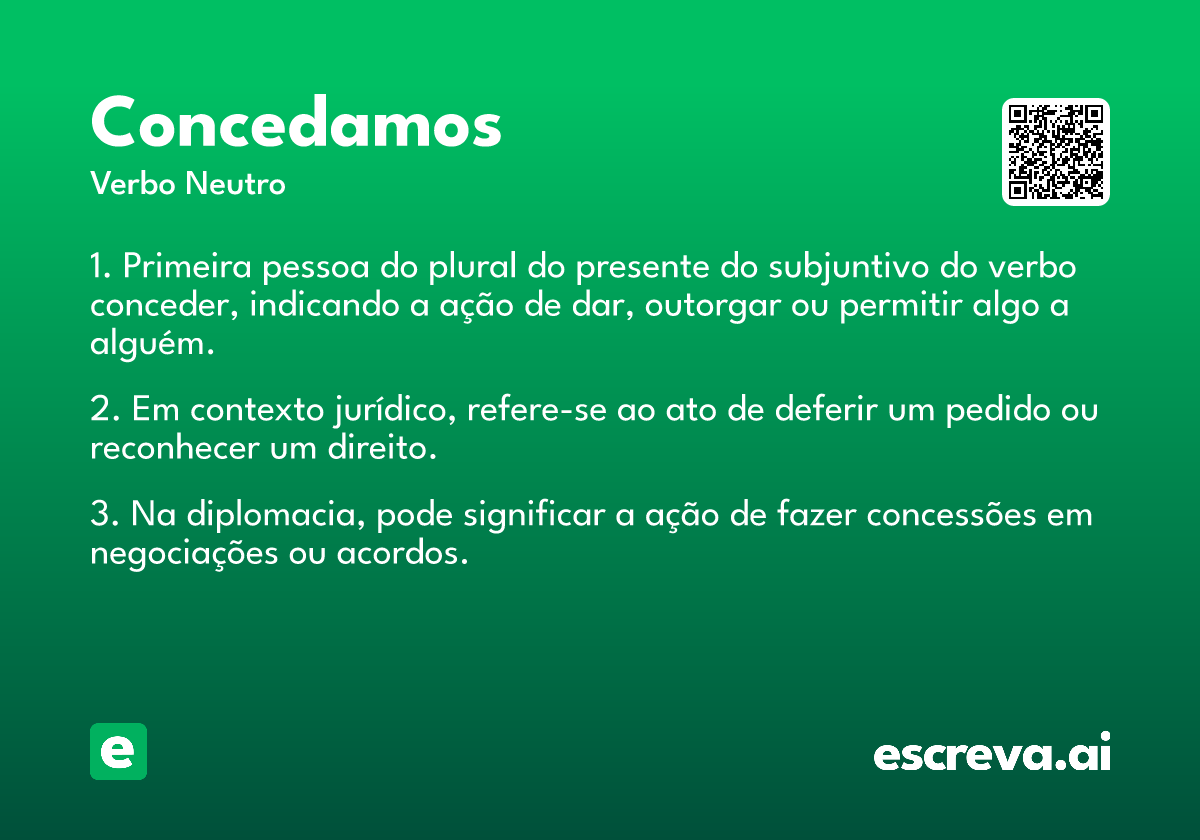concedamos