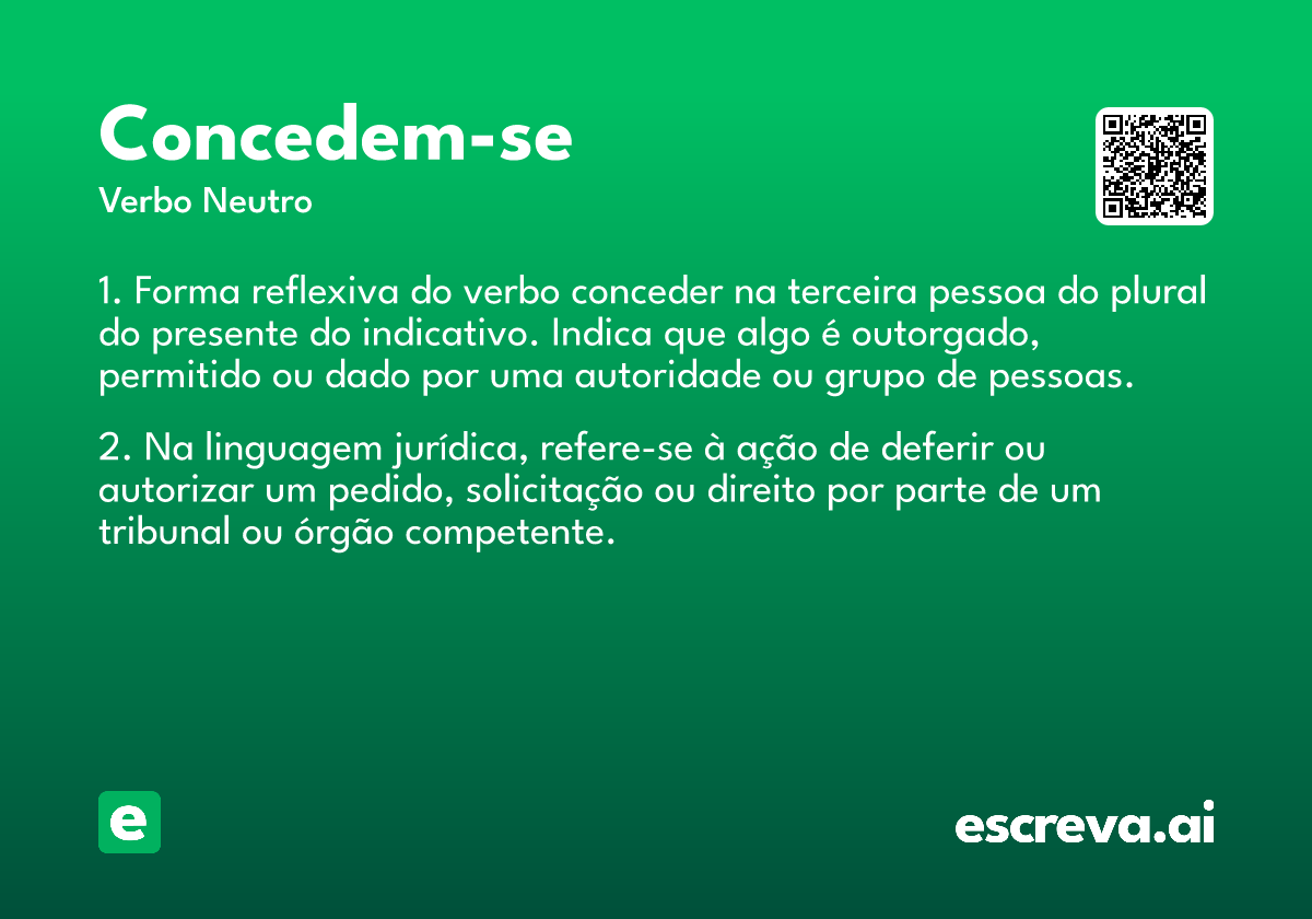 concedem-se