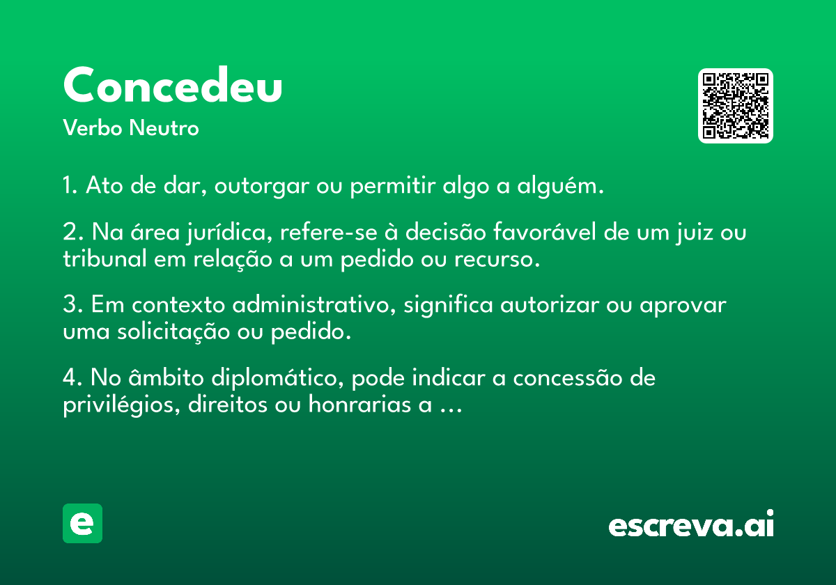 concedeu