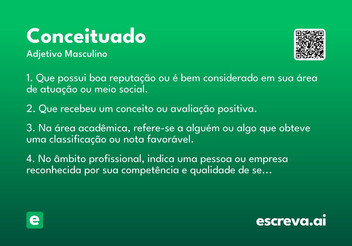 conceituado