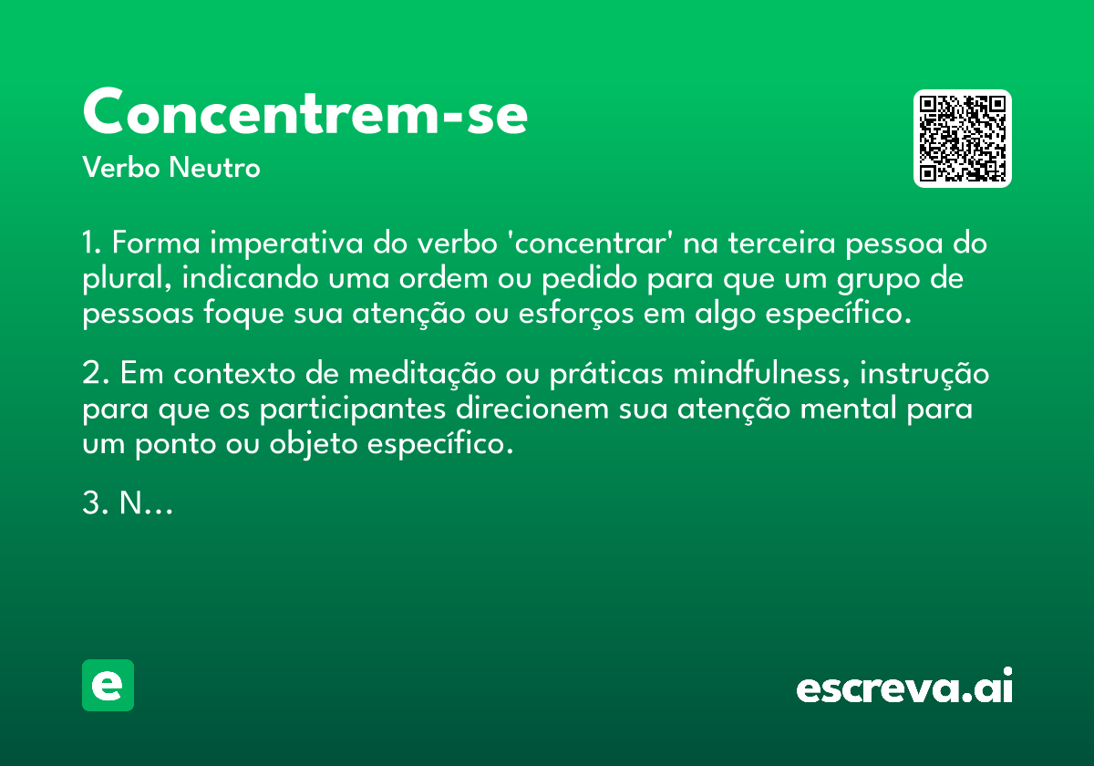 concentrem-se