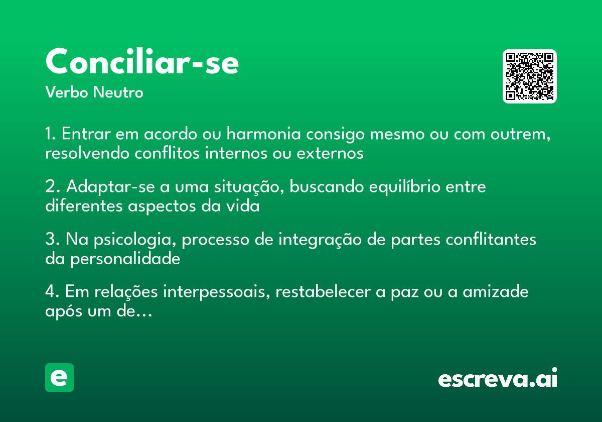 conciliar-se