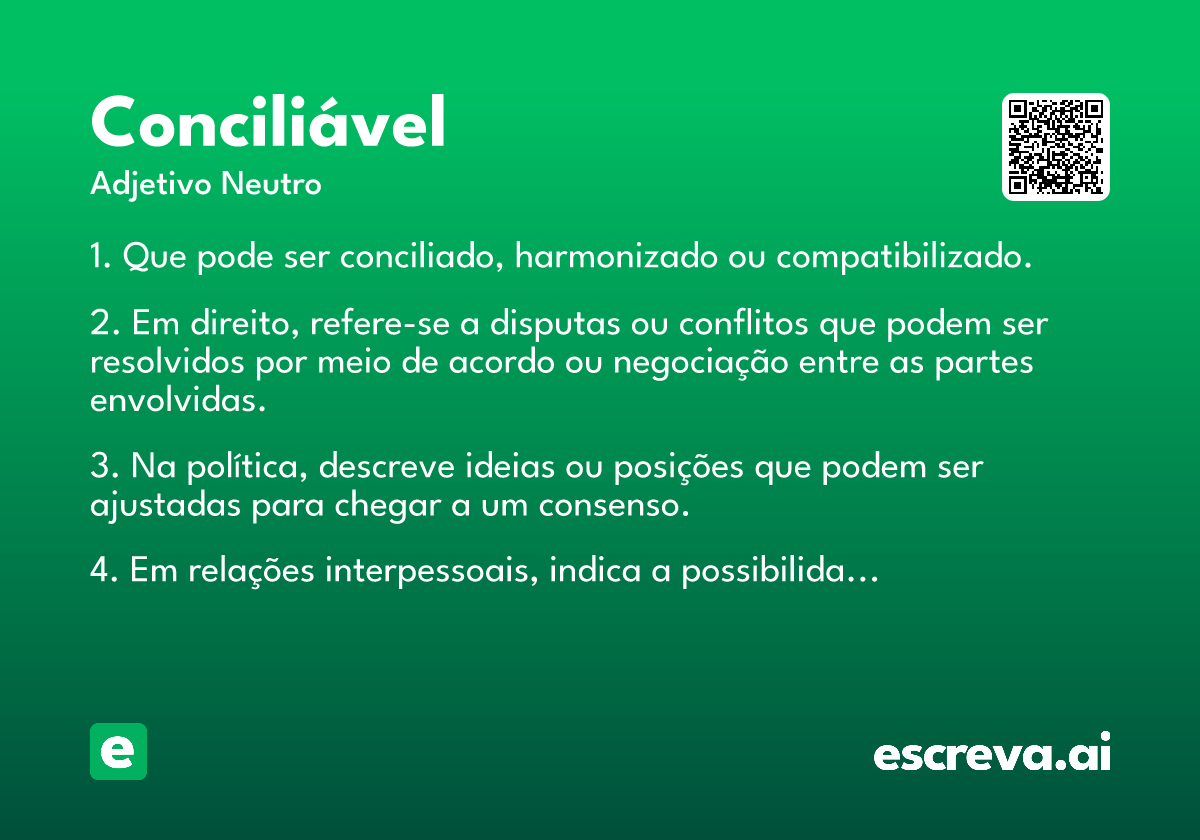 conciliável