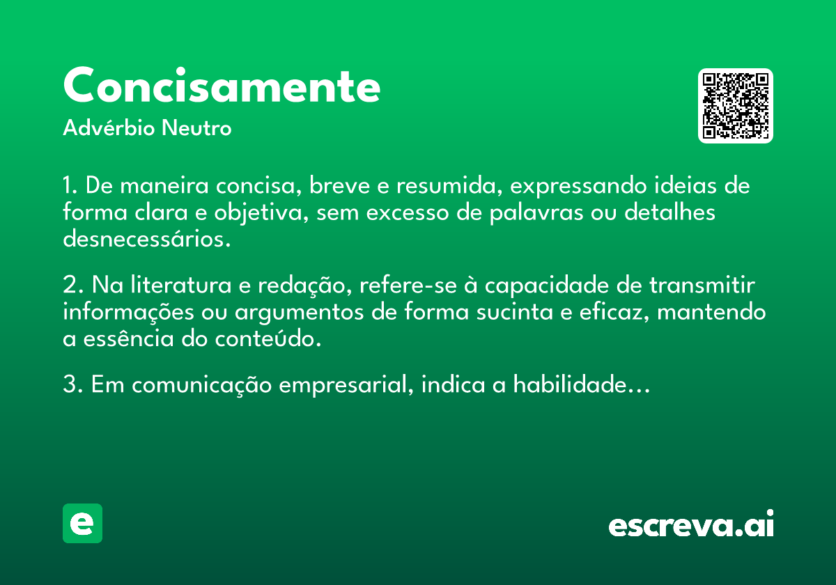 concisamente