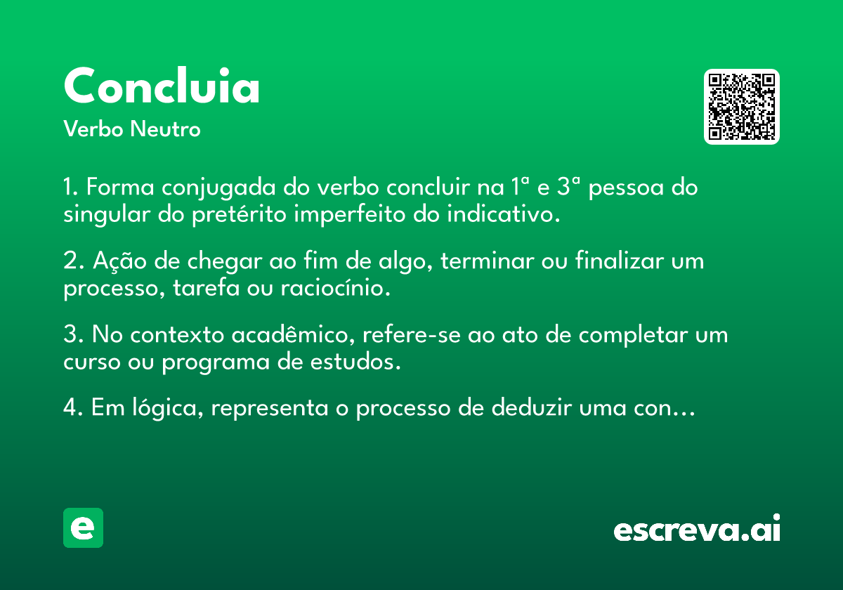 concluia