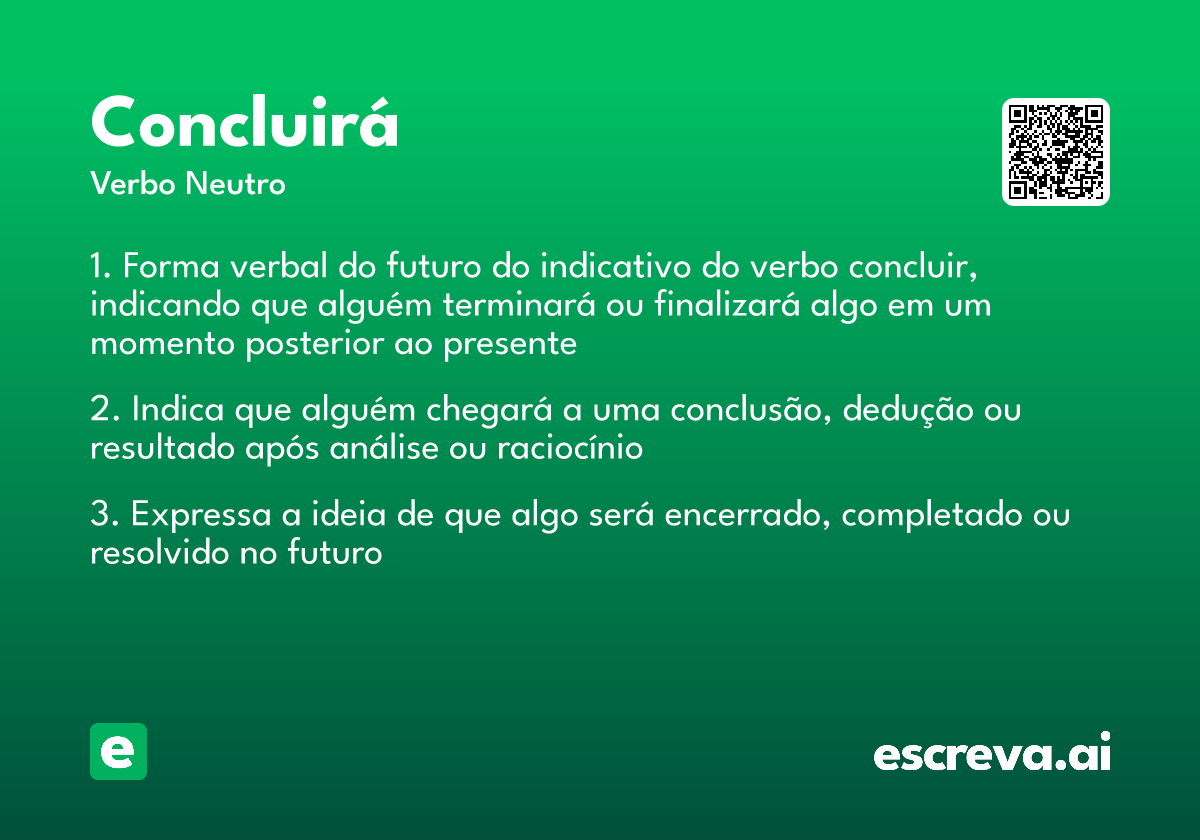 concluirá