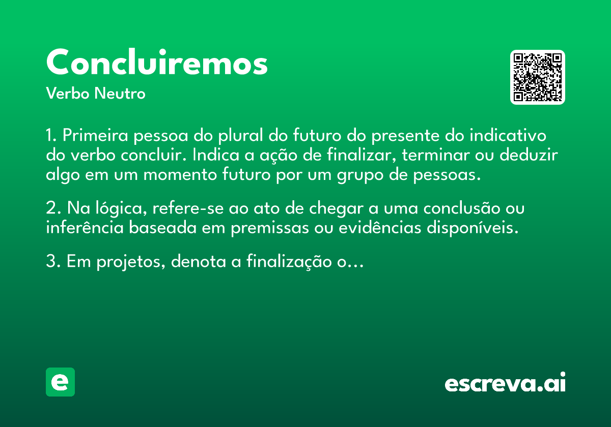 concluiremos