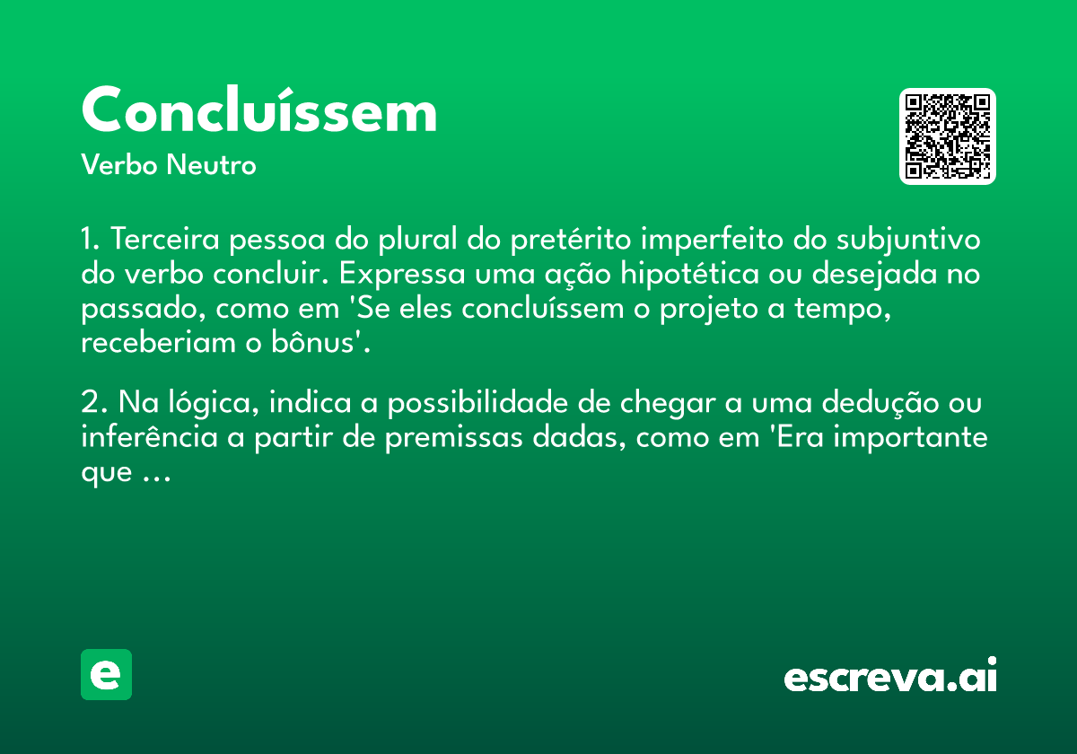 concluíssem