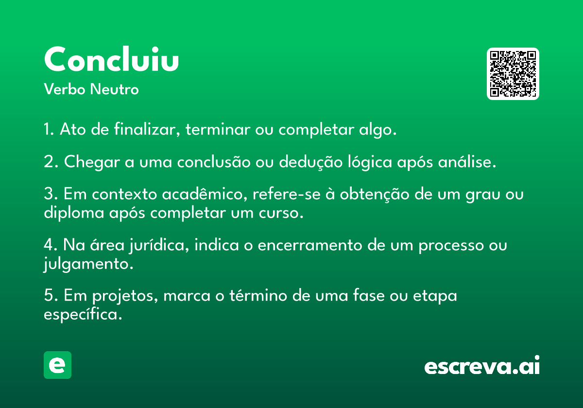 concluiu
