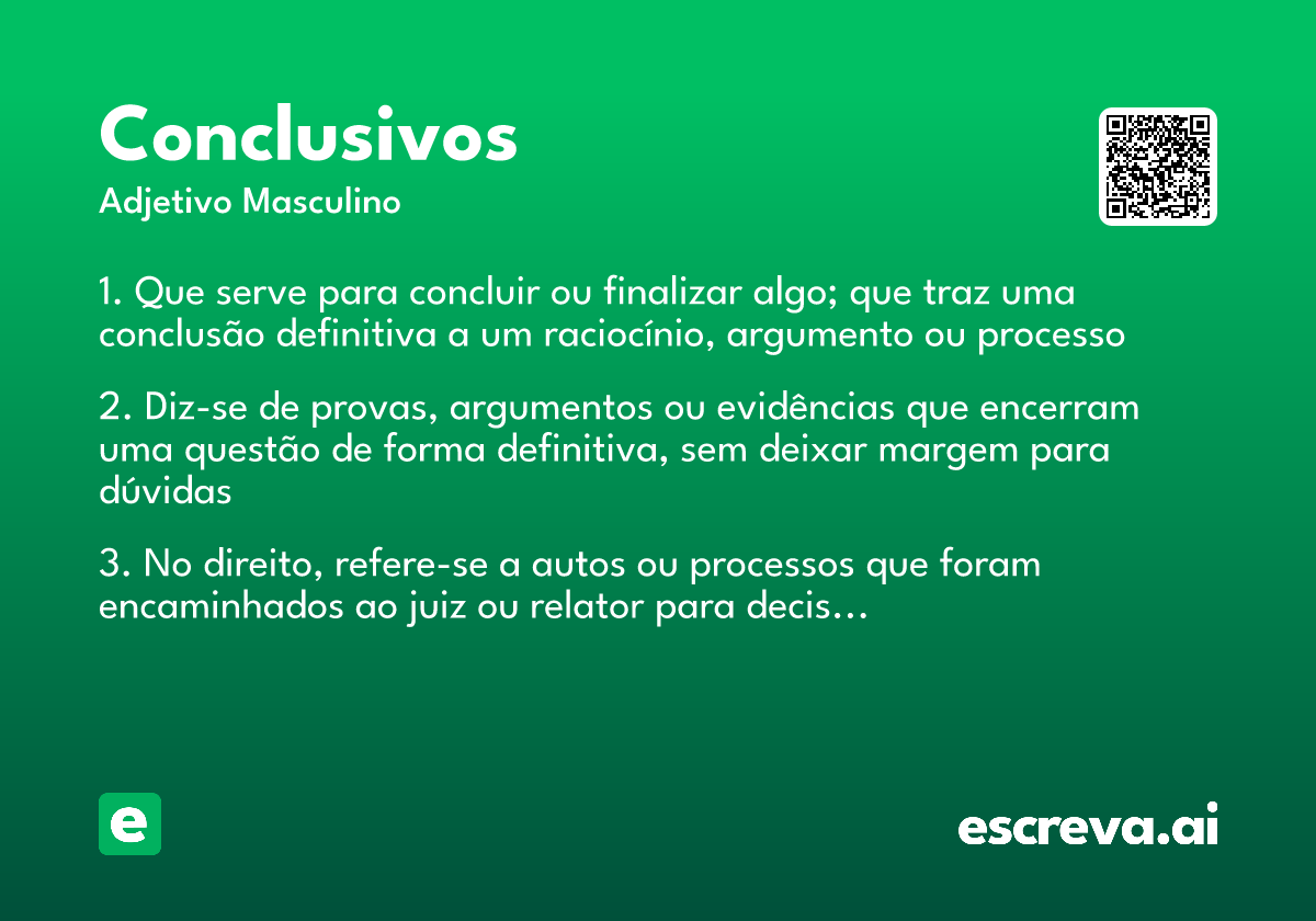 conclusivos