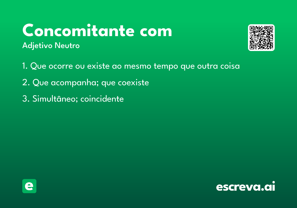 concomitante com