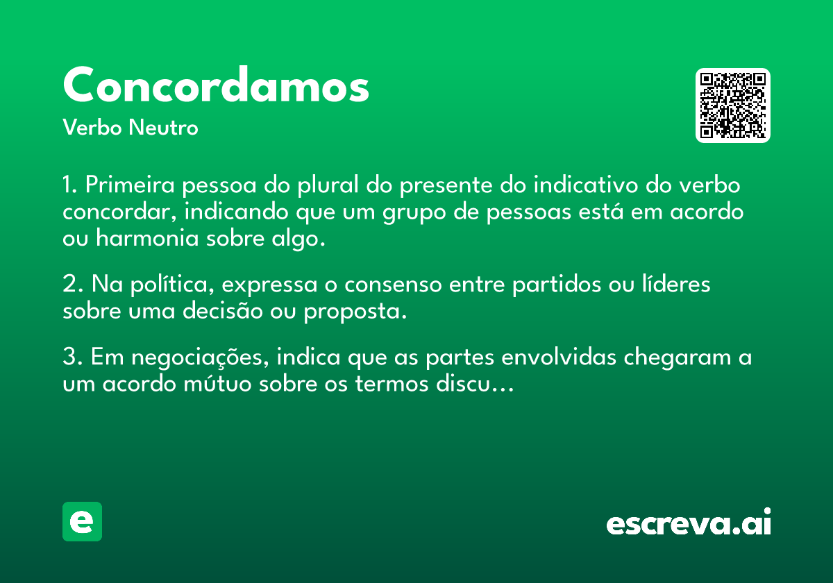 concordamos