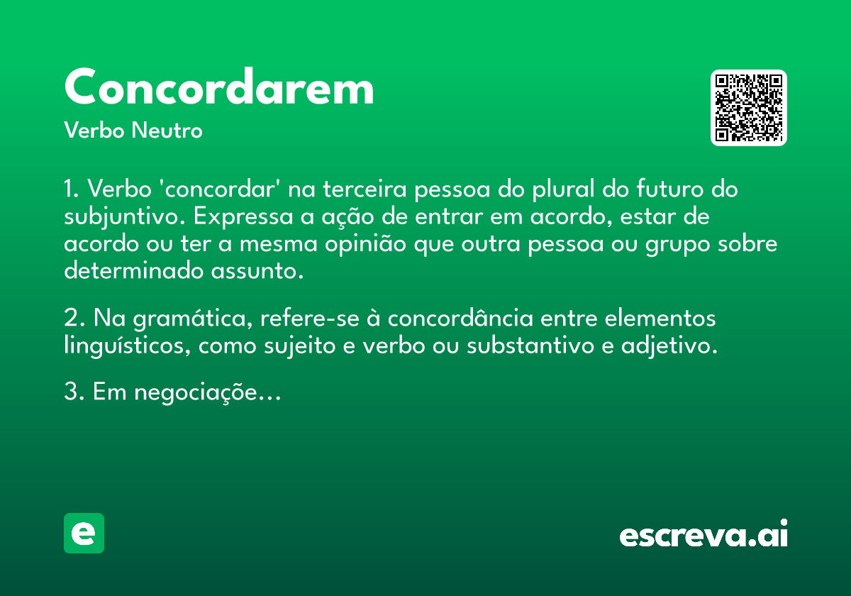 concordarem