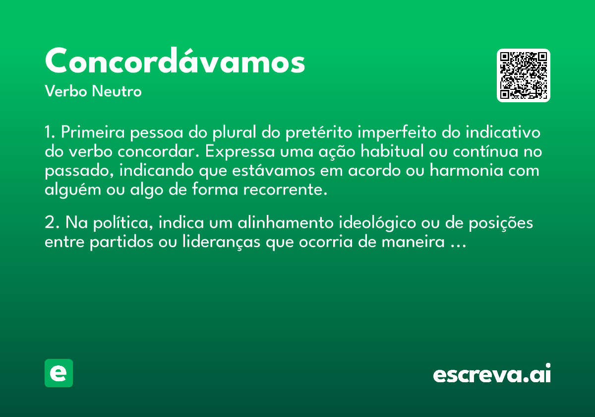 concordávamos