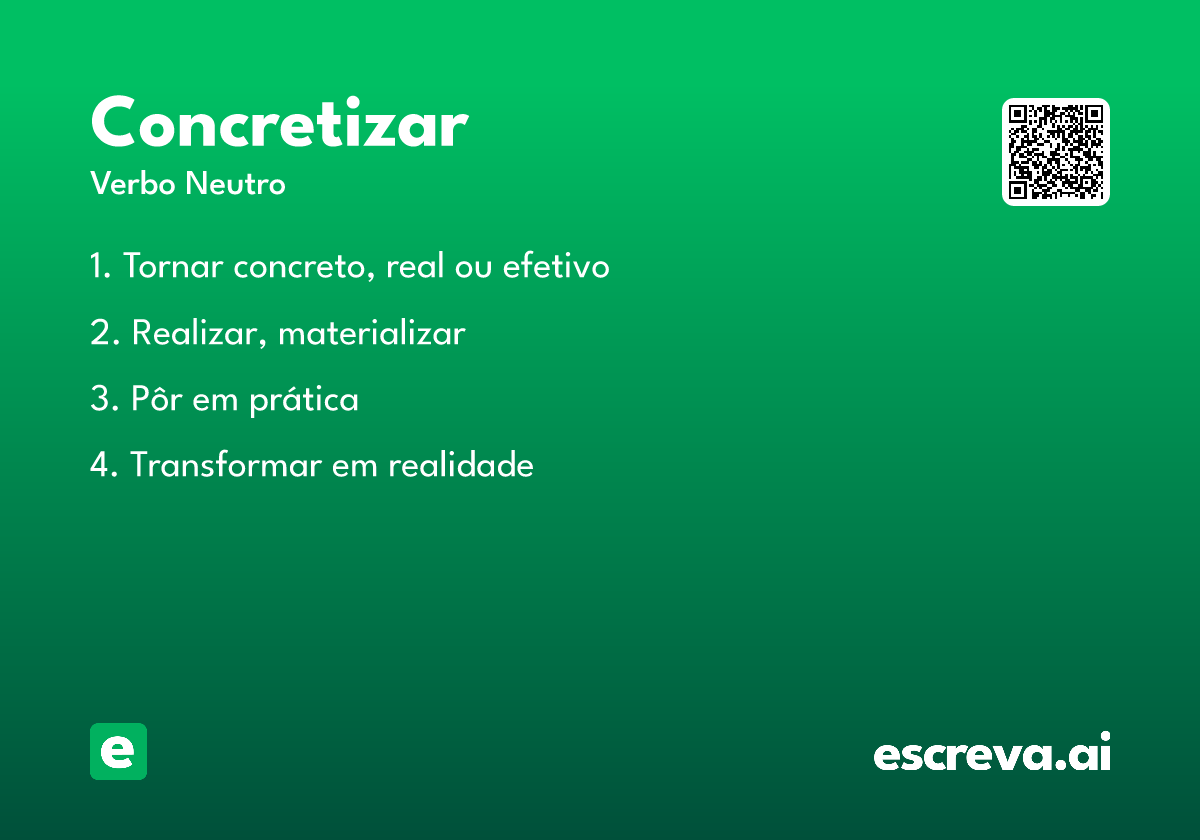 concretizar