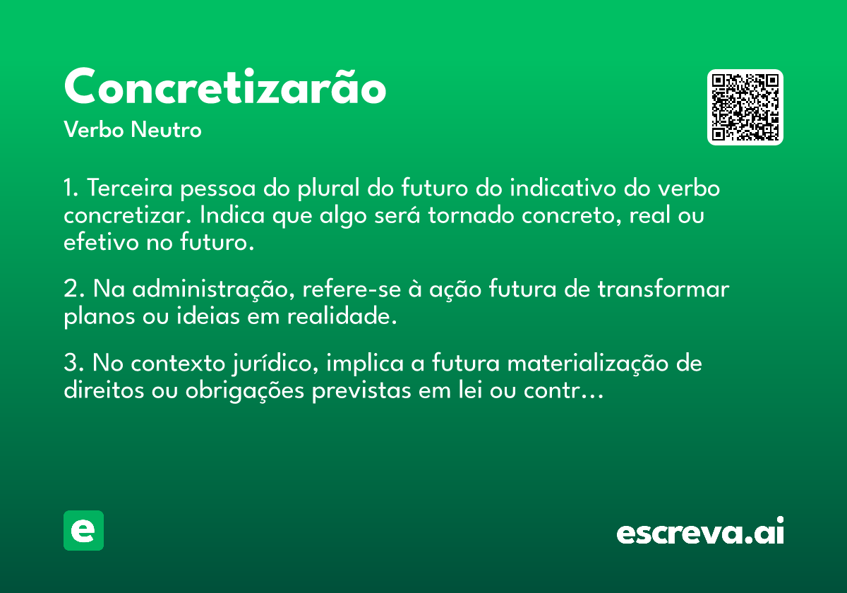 concretizarão
