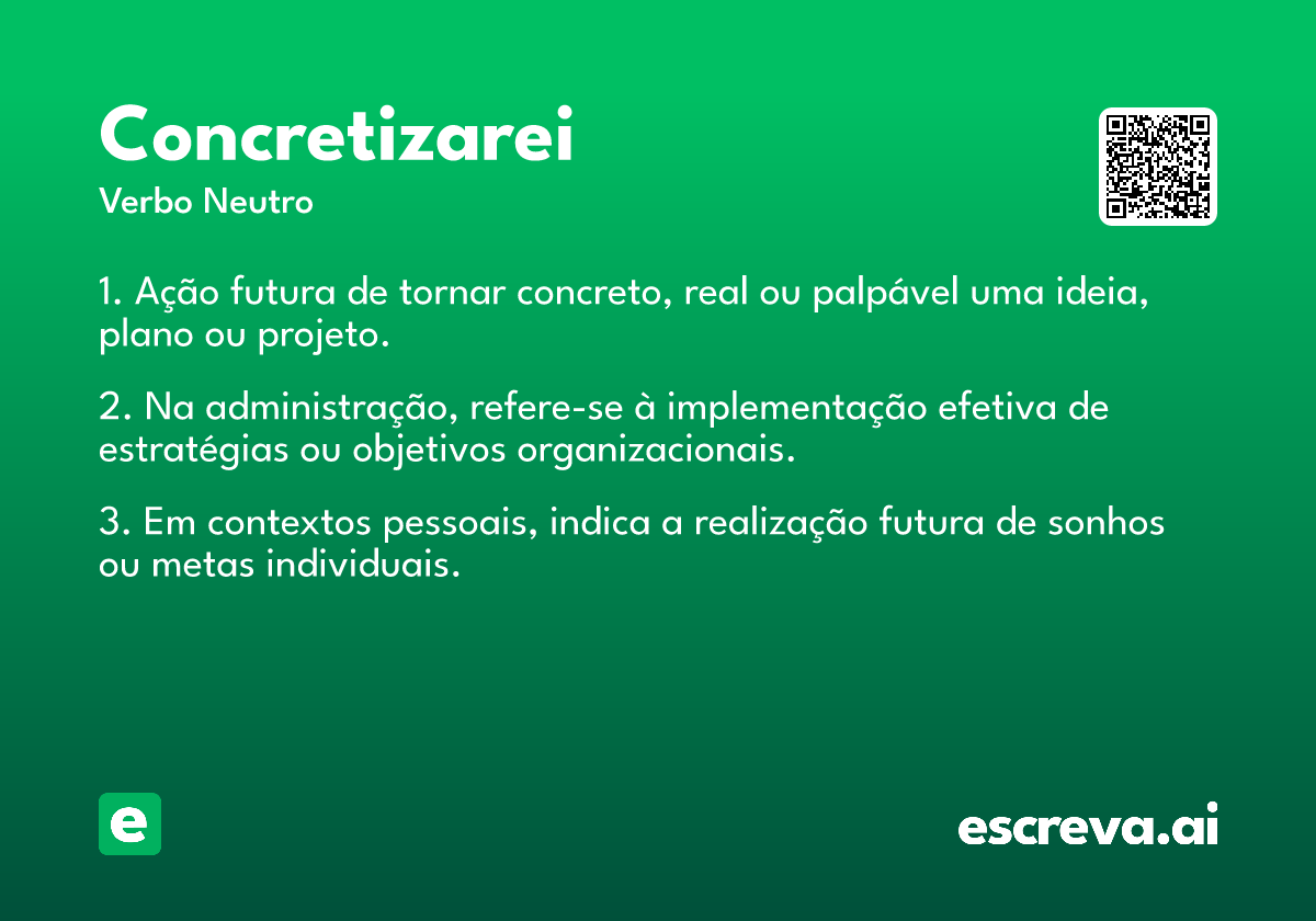 concretizarei