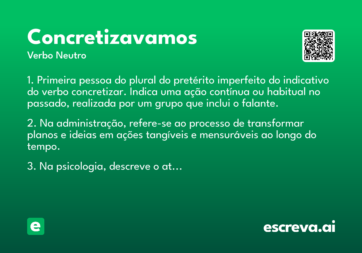 concretizavamos