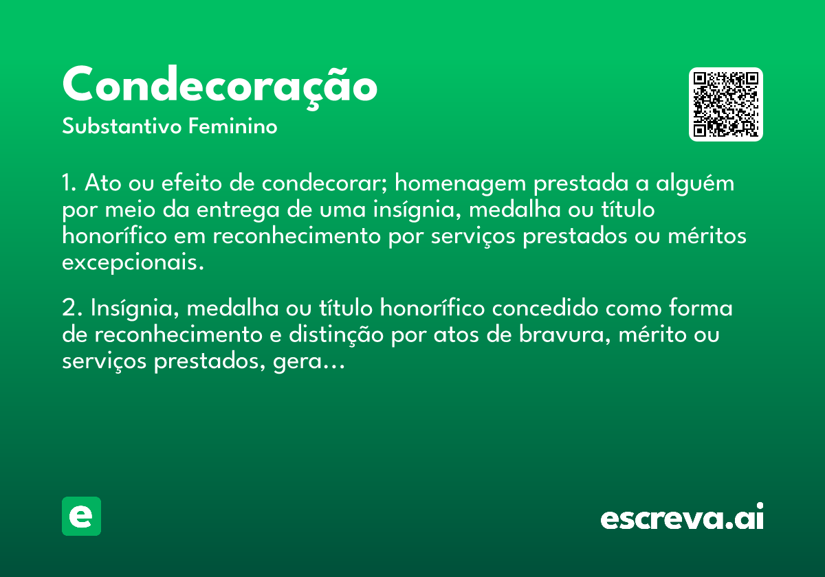 condecoração