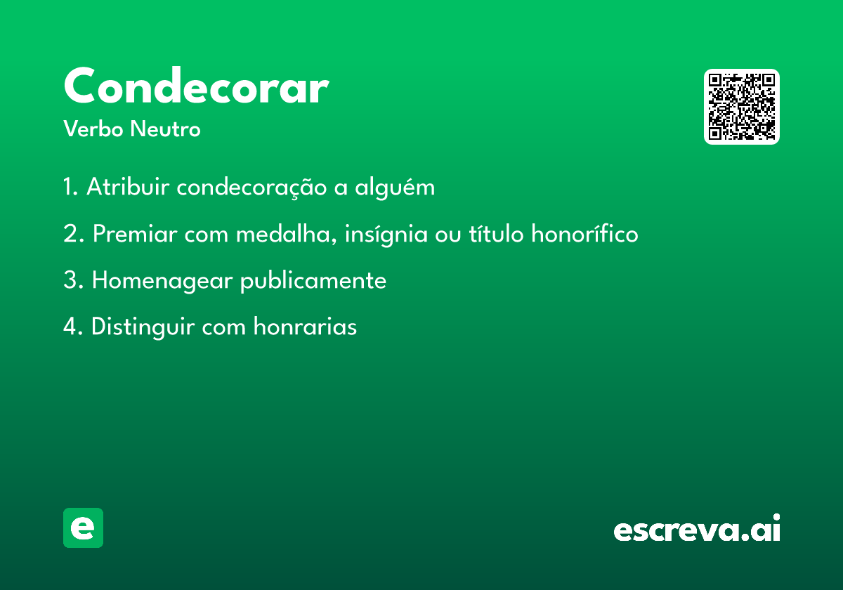 condecorar