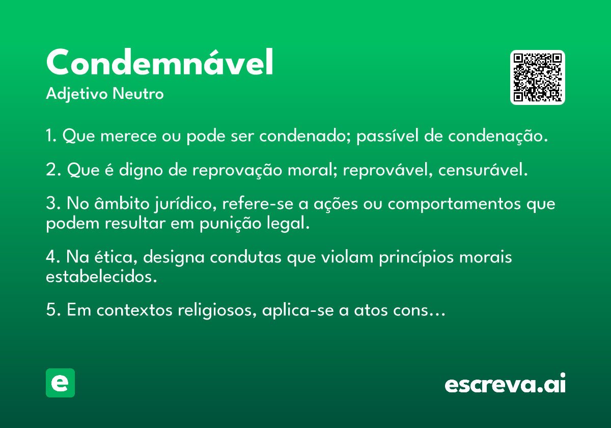 condemnável