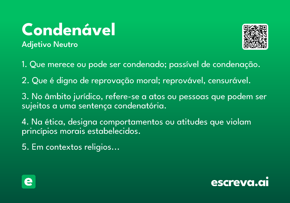 condenável