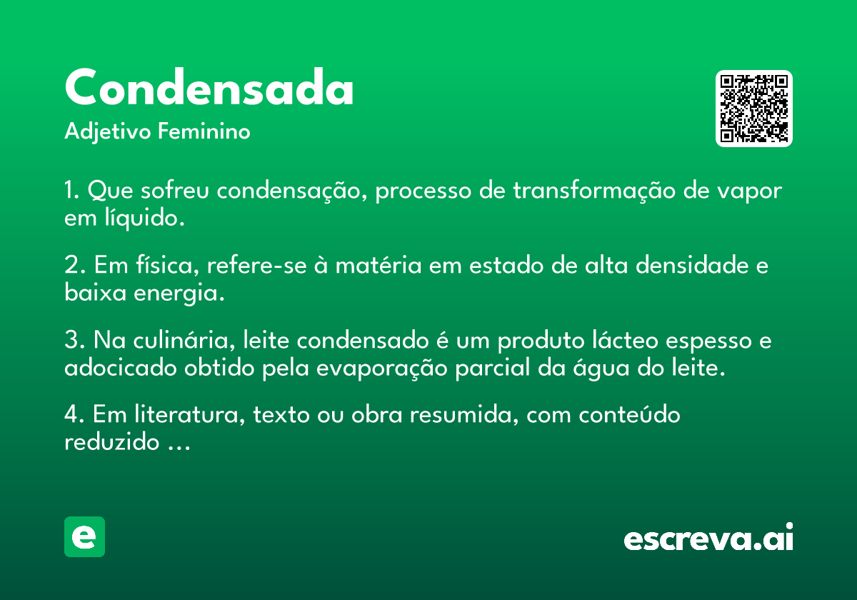condensada