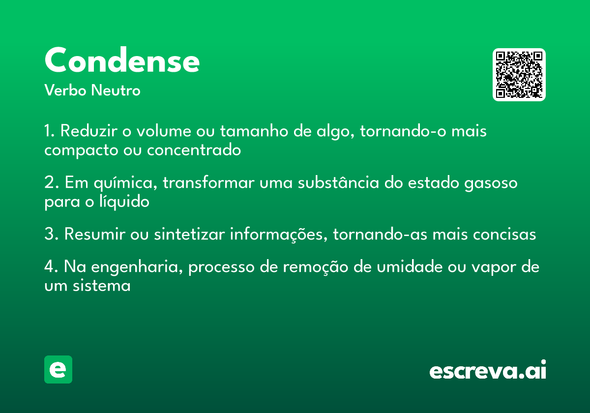 condense