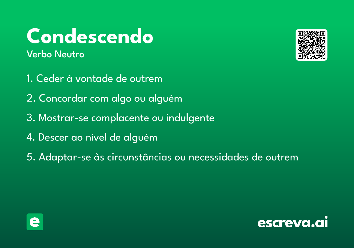 condescendo
