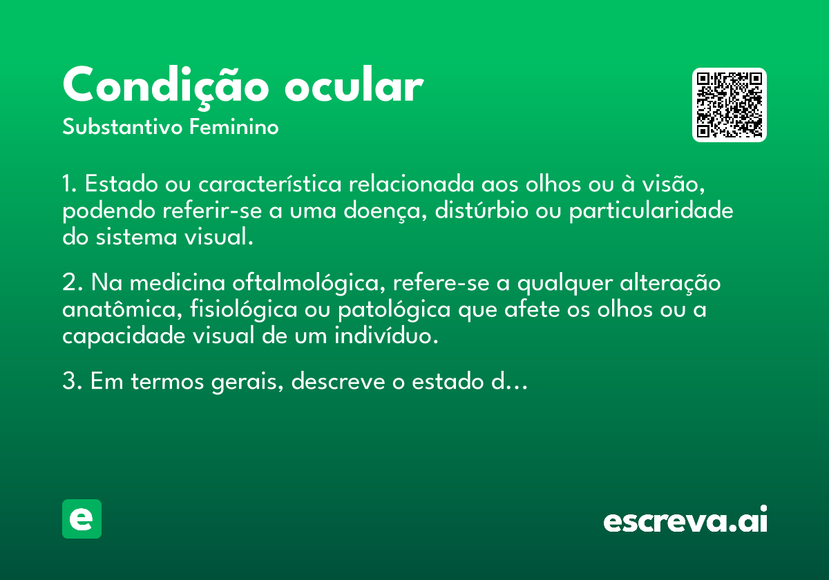 condição ocular