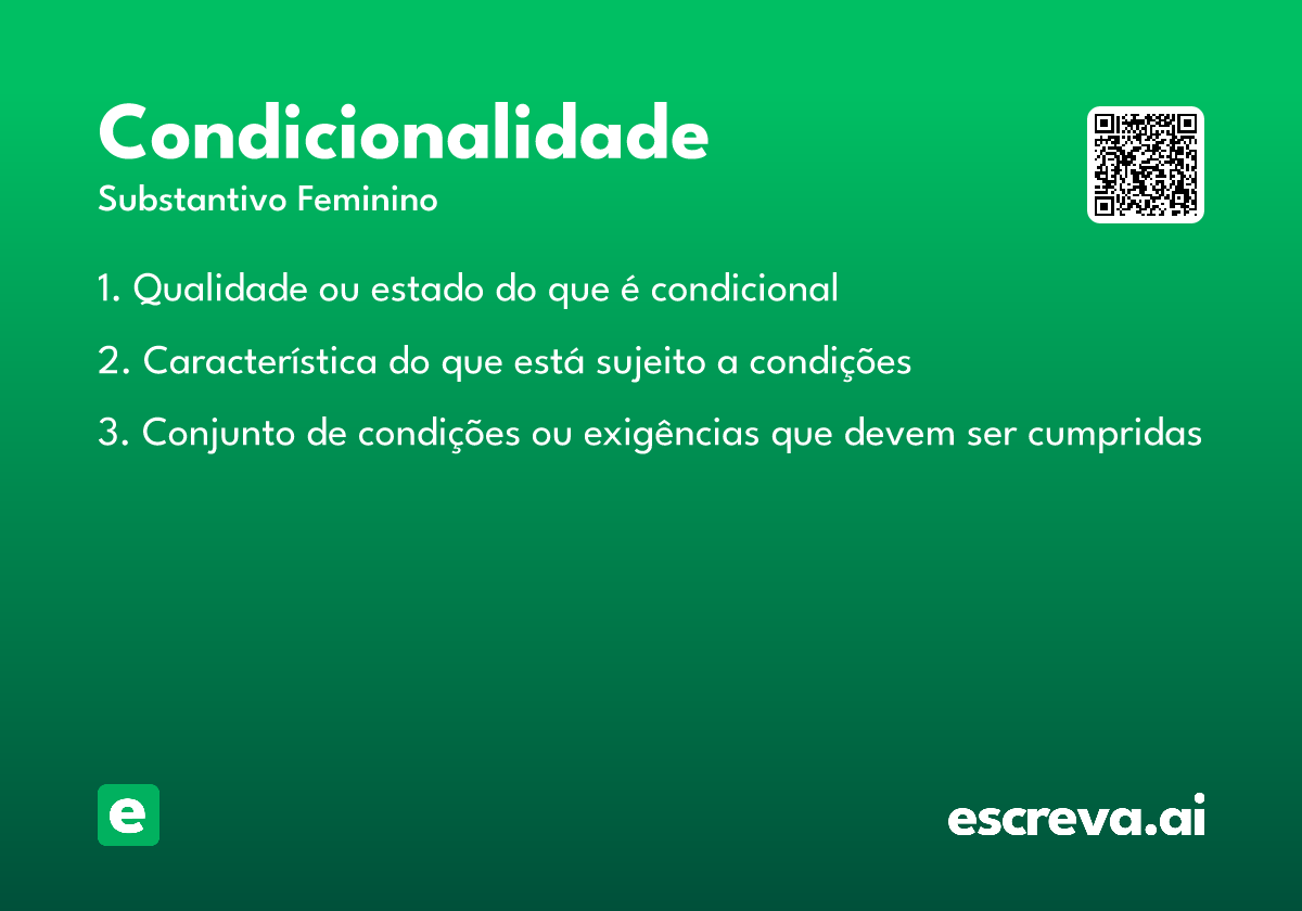 condicionalidade
