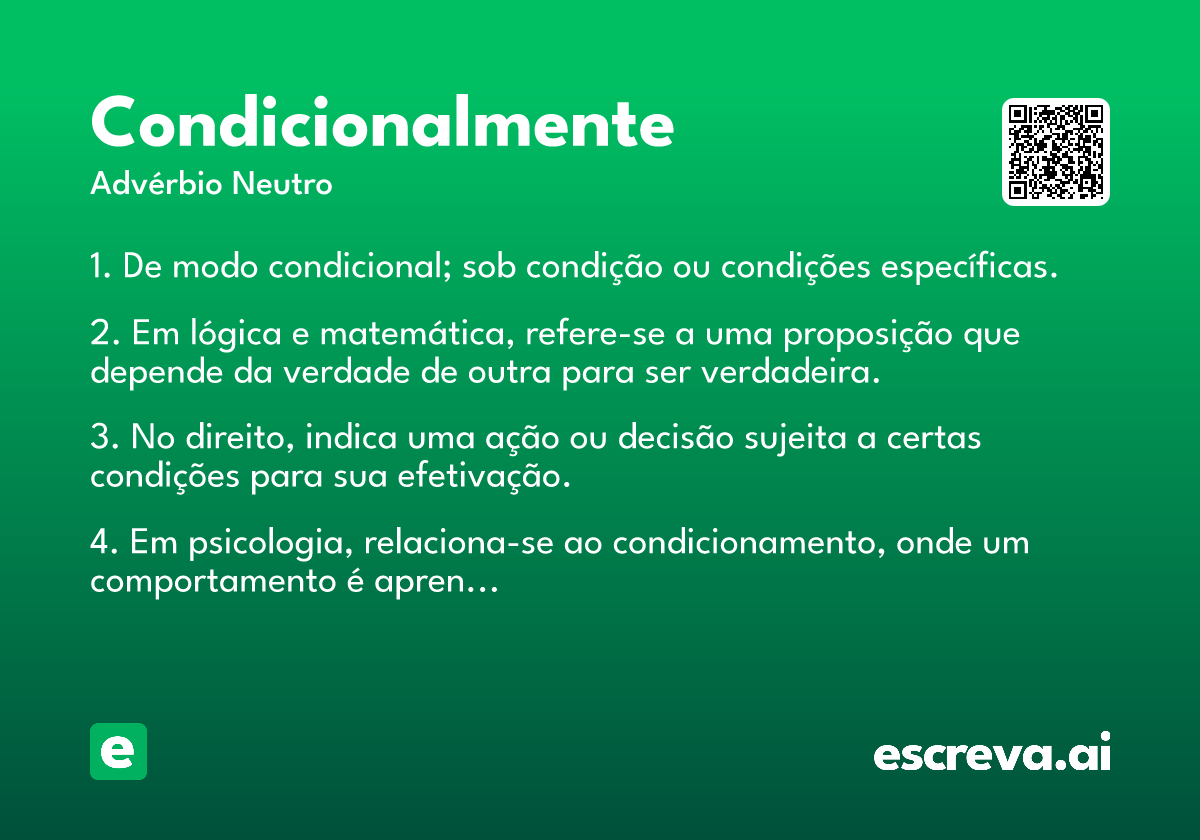 condicionalmente