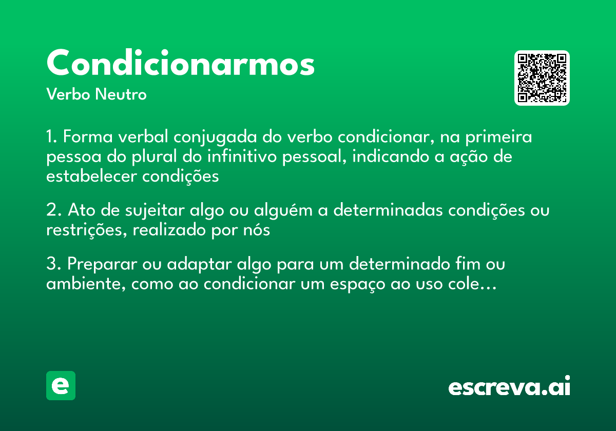 condicionarmos