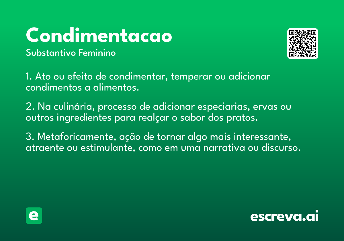 condimentacao