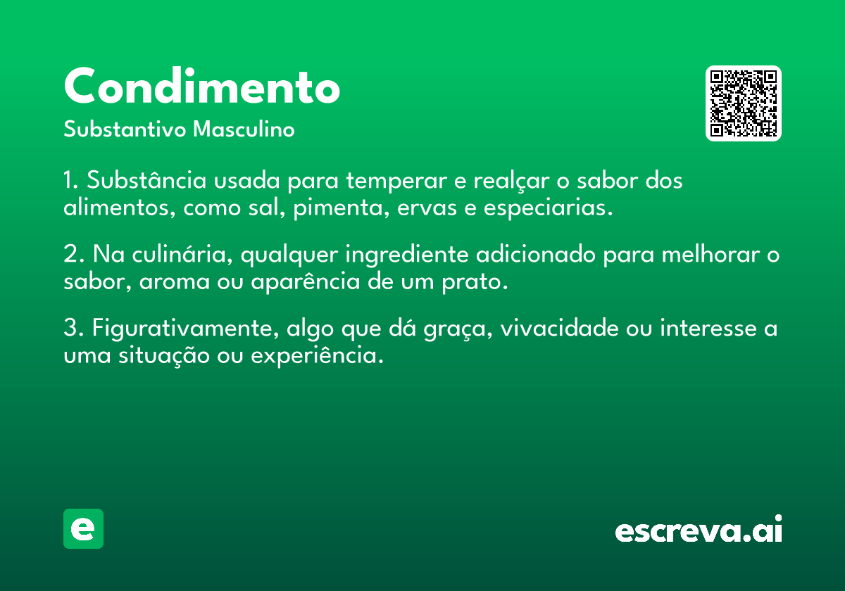 condimento