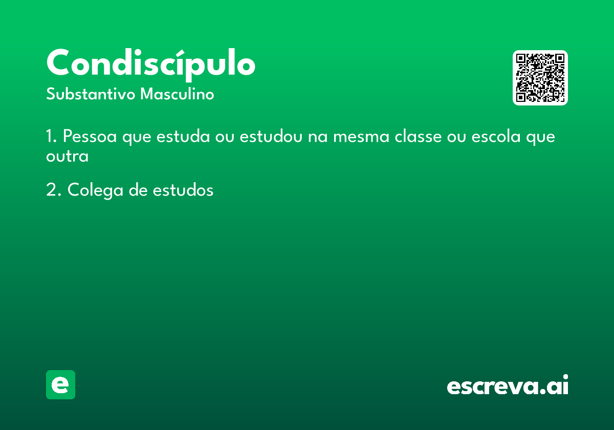 condiscípulo