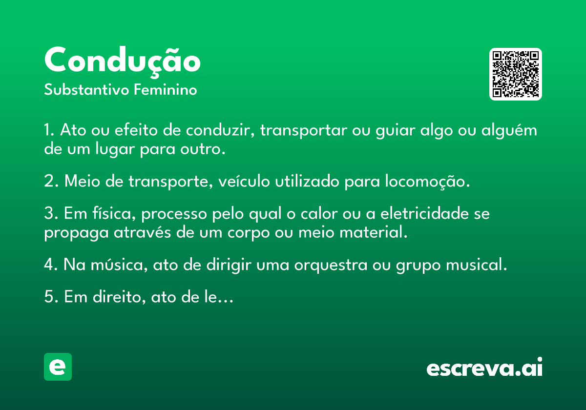 condução