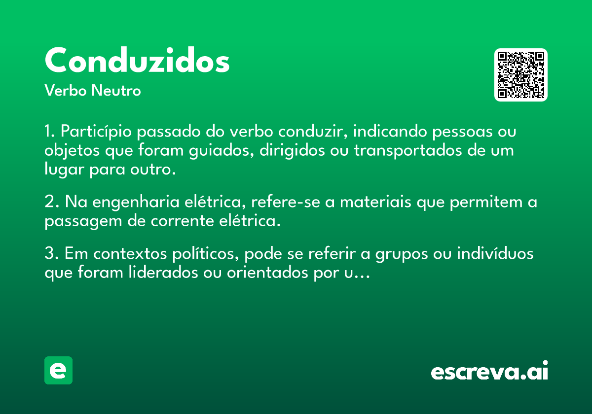 conduzidos