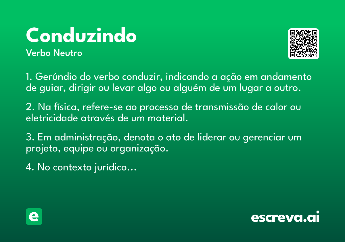 conduzindo