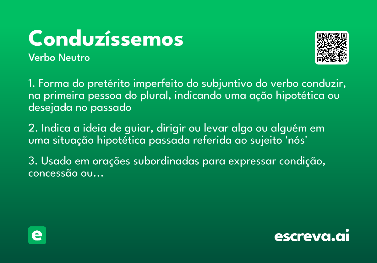 conduzíssemos